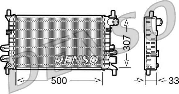 Denso DRM10027 - Radiators, Motora dzesēšanas sistēma autodraugiem.lv