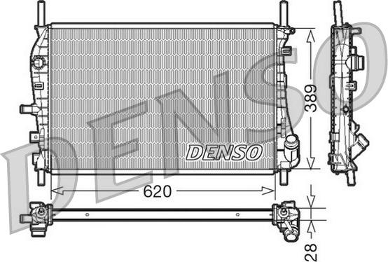 Denso DRM10073 - Radiators, Motora dzesēšanas sistēma autodraugiem.lv