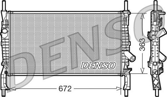 Denso DRM10105 - Radiators, Motora dzesēšanas sistēma autodraugiem.lv