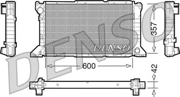 Denso DRM10100 - Radiators, Motora dzesēšanas sistēma autodraugiem.lv