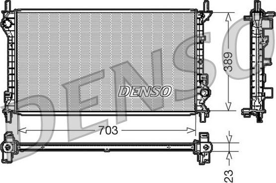 Denso DRM10108 - Radiators, Motora dzesēšanas sistēma autodraugiem.lv