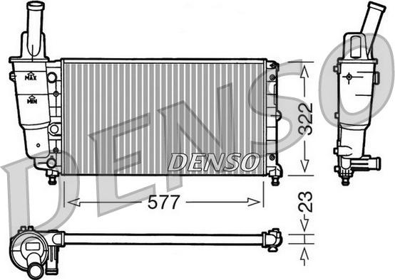 Denso DRM13004 - Radiators, Motora dzesēšanas sistēma autodraugiem.lv