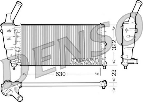 Denso DRM13005 - Radiators, Motora dzesēšanas sistēma autodraugiem.lv