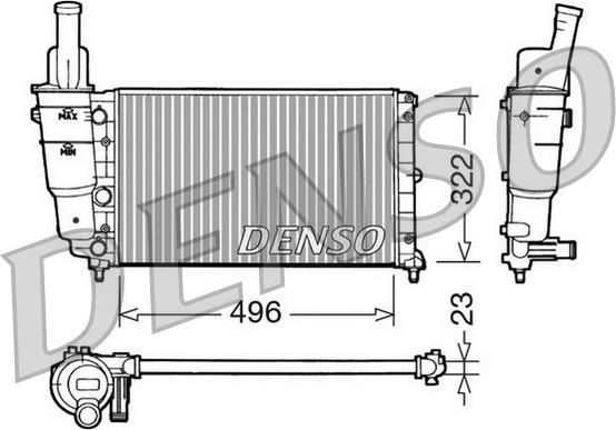 Denso DRM13003 - Radiators, Motora dzesēšanas sistēma autodraugiem.lv