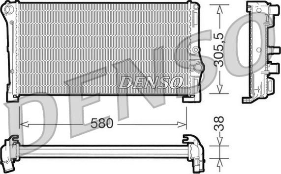 Denso DRM13010 - Radiators, Motora dzesēšanas sistēma autodraugiem.lv