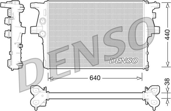 Denso DRM12008 - Radiators, Motora dzesēšanas sistēma autodraugiem.lv