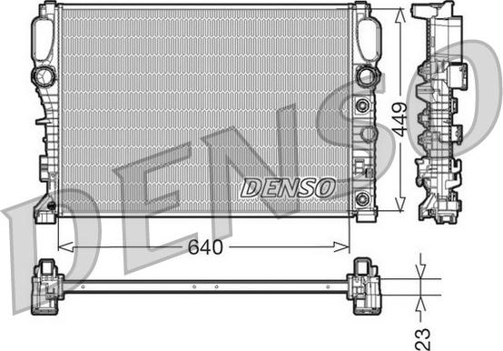 Denso DRM17090 - Radiators, Motora dzesēšanas sistēma autodraugiem.lv