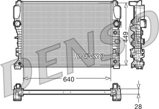 Denso DRM17091 - Radiators, Motora dzesēšanas sistēma autodraugiem.lv