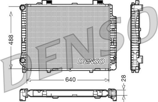 Denso DRM17041 - Radiators, Motora dzesēšanas sistēma autodraugiem.lv