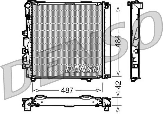 Denso DRM17053 - Radiators, Motora dzesēšanas sistēma autodraugiem.lv