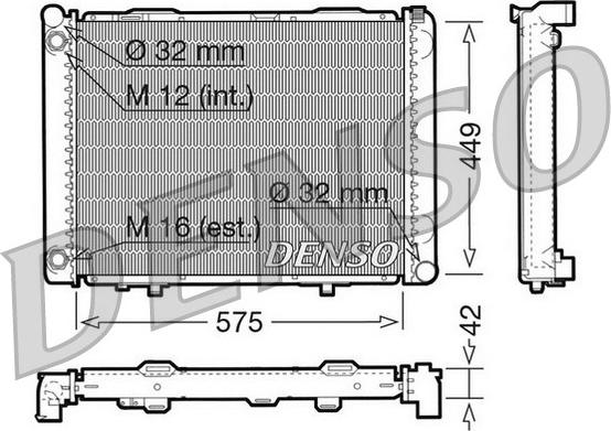 Denso DRM17069 - Radiators, Motora dzesēšanas sistēma autodraugiem.lv