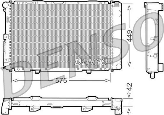 Denso DRM17065 - Radiators, Motora dzesēšanas sistēma autodraugiem.lv