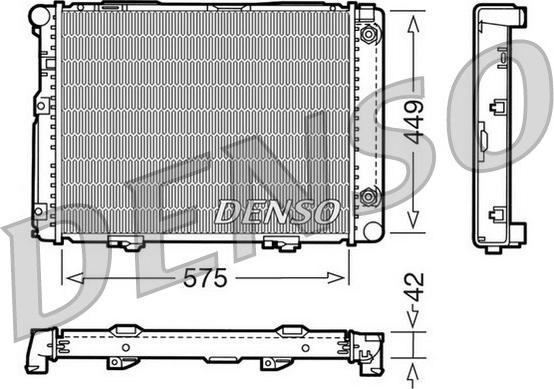 Denso DRM17060 - Radiators, Motora dzesēšanas sistēma autodraugiem.lv