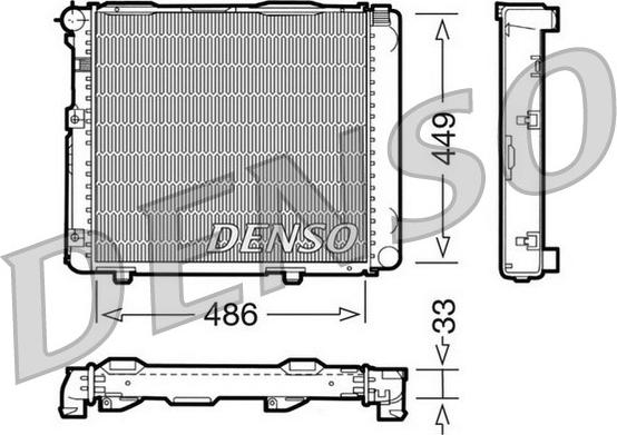Denso DRM17068 - Radiators, Motora dzesēšanas sistēma autodraugiem.lv