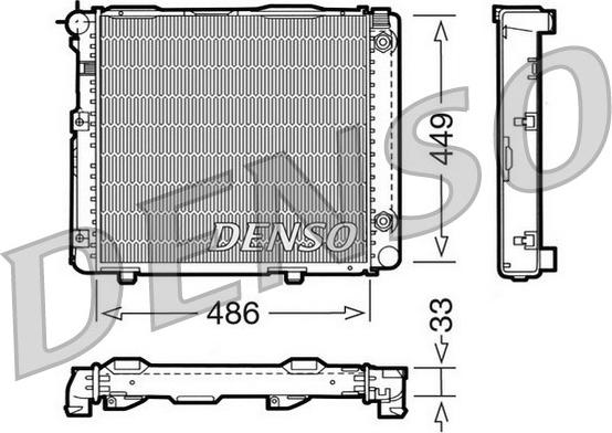Denso DRM17067 - Radiators, Motora dzesēšanas sistēma autodraugiem.lv