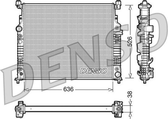 Denso DRM17006 - Radiators, Motora dzesēšanas sistēma autodraugiem.lv