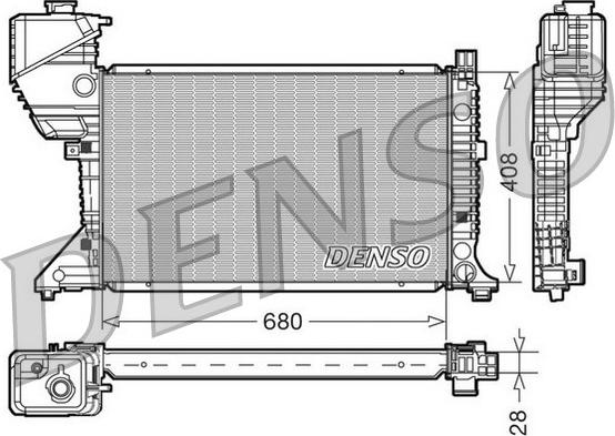 Denso DRM17015 - Radiators, Motora dzesēšanas sistēma autodraugiem.lv