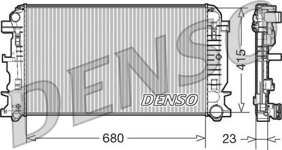 Denso DRM17018 - Radiators, Motora dzesēšanas sistēma autodraugiem.lv