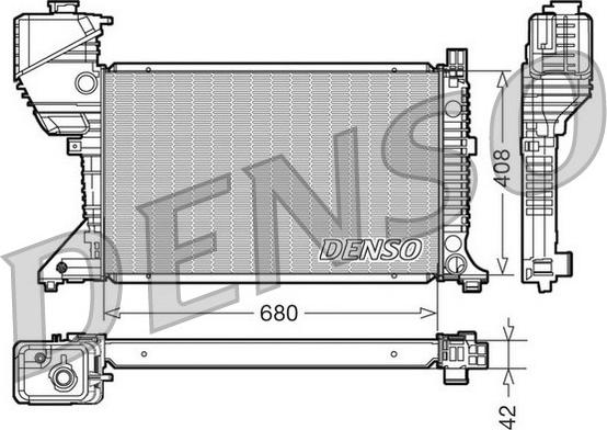 Denso DRM17017 - Radiators, Motora dzesēšanas sistēma autodraugiem.lv