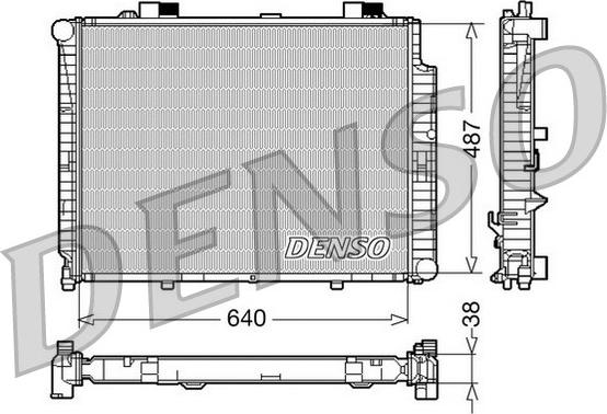 Denso DRM17085 - Radiators, Motora dzesēšanas sistēma autodraugiem.lv