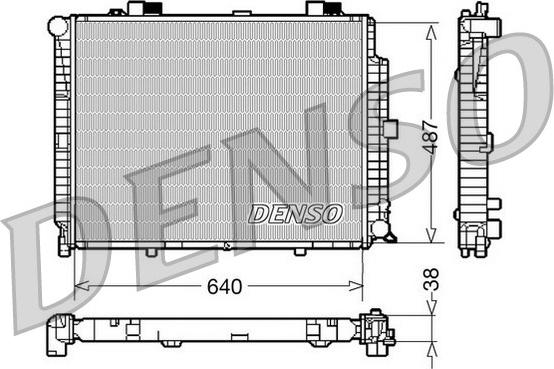 Denso DRM17086 - Radiators, Motora dzesēšanas sistēma autodraugiem.lv