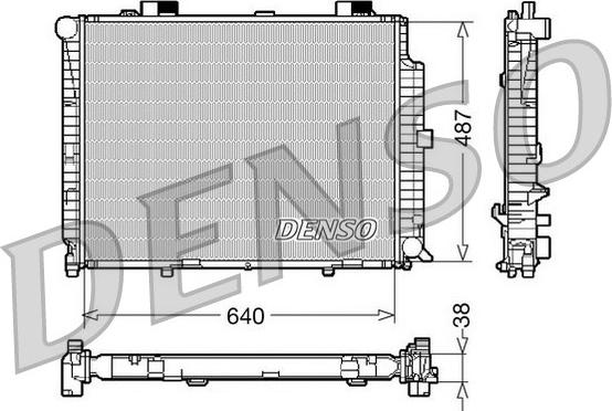 Denso DRM17087 - Radiators, Motora dzesēšanas sistēma autodraugiem.lv