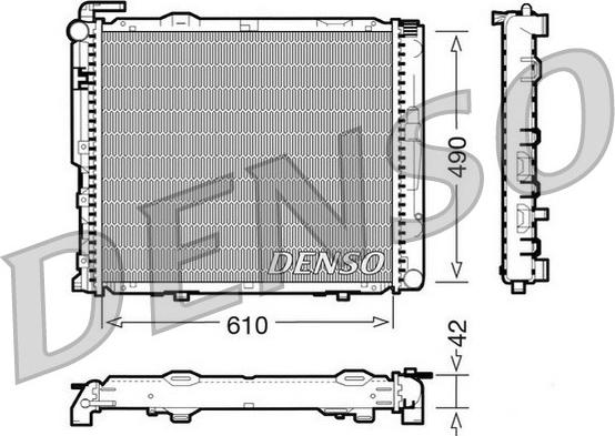 Denso DRM17035 - Radiators, Motora dzesēšanas sistēma autodraugiem.lv