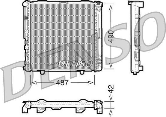 Denso DRM17031 - Radiators, Motora dzesēšanas sistēma autodraugiem.lv