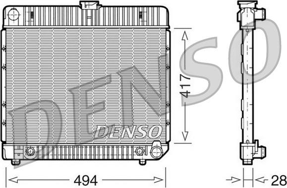 Denso DRM17021 - Radiators, Motora dzesēšanas sistēma autodraugiem.lv