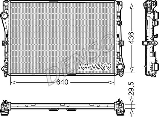 Denso DRM17104 - Radiators, Motora dzesēšanas sistēma autodraugiem.lv