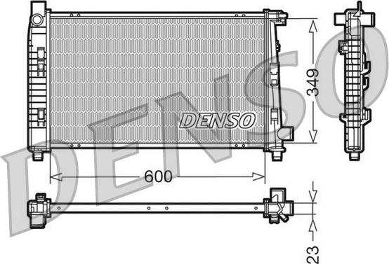 Denso DRM17100 - Radiators, Motora dzesēšanas sistēma autodraugiem.lv