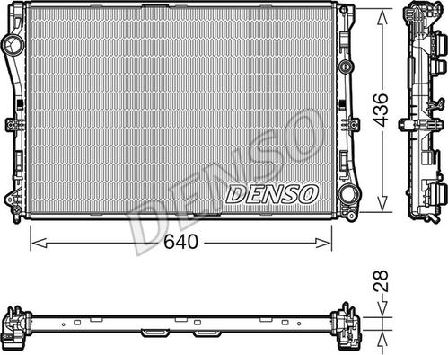 Denso DRM17103 - Radiators, Motora dzesēšanas sistēma autodraugiem.lv