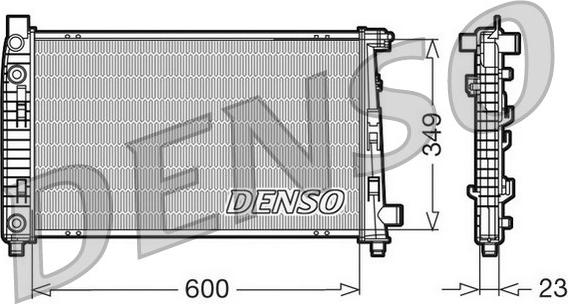 Denso DRM17102 - Radiators, Motora dzesēšanas sistēma autodraugiem.lv