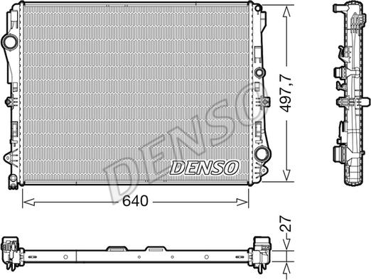 Denso DRM17116 - Radiators, Motora dzesēšanas sistēma autodraugiem.lv