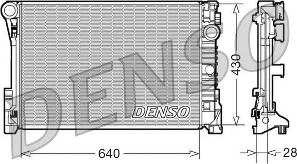 Denso DRM17110 - Radiators, Motora dzesēšanas sistēma autodraugiem.lv