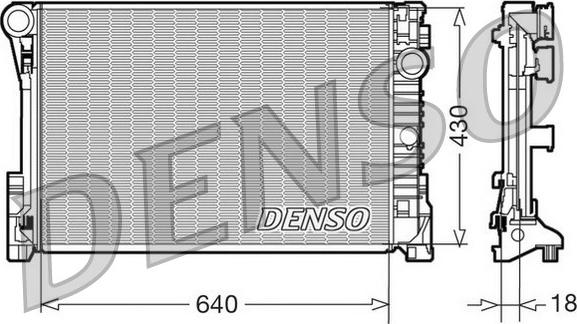 Denso DRM17111 - Radiators, Motora dzesēšanas sistēma autodraugiem.lv