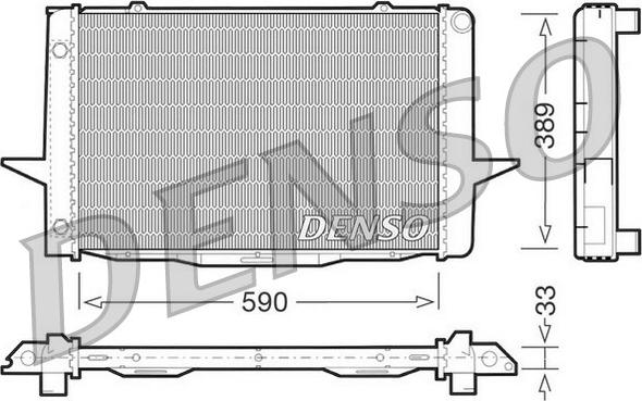 Denso DRM33041 - Radiators, Motora dzesēšanas sistēma autodraugiem.lv