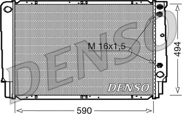 Denso DRM33053 - Radiators, Motora dzesēšanas sistēma autodraugiem.lv