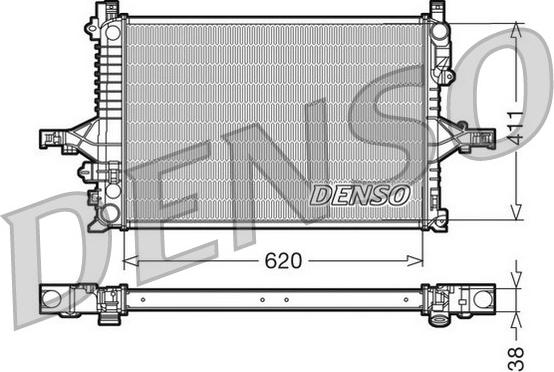 Denso DRM33065 - Radiators, Motora dzesēšanas sistēma autodraugiem.lv