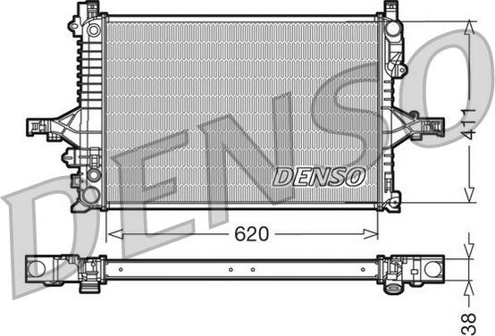 Denso DRM33066 - Radiators, Motora dzesēšanas sistēma autodraugiem.lv