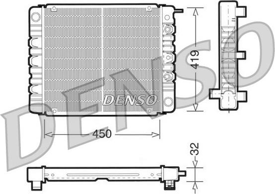 Denso DRM33002 - Radiators, Motora dzesēšanas sistēma autodraugiem.lv