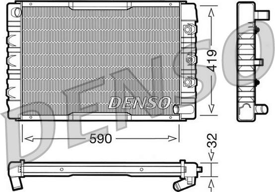 Denso DRM33034 - Radiators, Motora dzesēšanas sistēma autodraugiem.lv