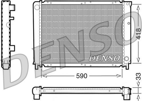Denso DRM33031 - Radiators, Motora dzesēšanas sistēma autodraugiem.lv