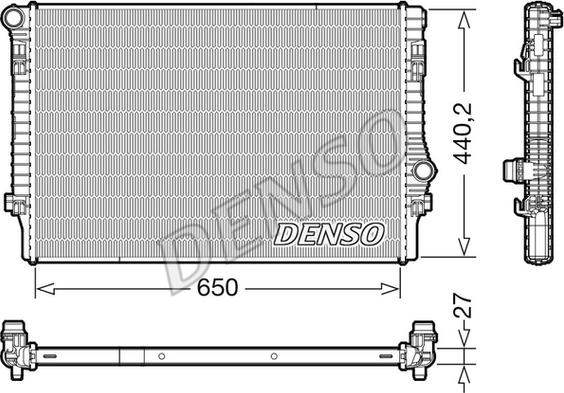 Denso DRM32049 - Radiators, Motora dzesēšanas sistēma autodraugiem.lv