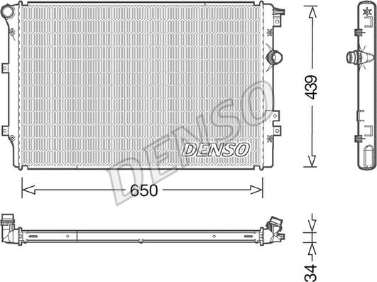 Denso DRM32046 - Radiators, Motora dzesēšanas sistēma autodraugiem.lv