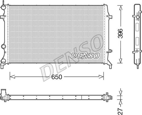 Denso DRM32043 - Radiators, Motora dzesēšanas sistēma autodraugiem.lv