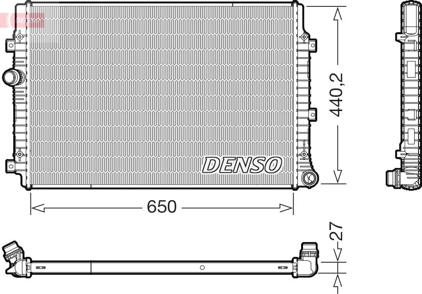 Denso DRM32059 - Radiators, Motora dzesēšanas sistēma autodraugiem.lv