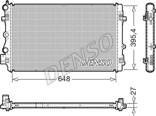 Denso DRM32051 - Radiators, Motora dzesēšanas sistēma autodraugiem.lv