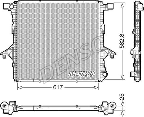 Denso DRM32052 - Radiators, Motora dzesēšanas sistēma autodraugiem.lv