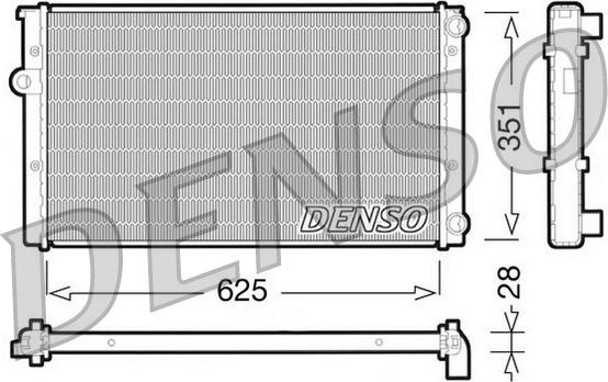 Denso DRM32009 - Radiators, Motora dzesēšanas sistēma autodraugiem.lv